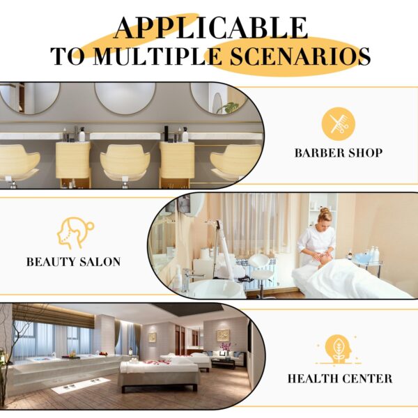 Water Circulation Hair Head Spa Equipment with Pillow, Water Circulation Frame Rack with 39.37" 304 Stainless Steel Water Hose, Shampoo Bed Accessories, for Hair Salon Massage Shower - Image 8