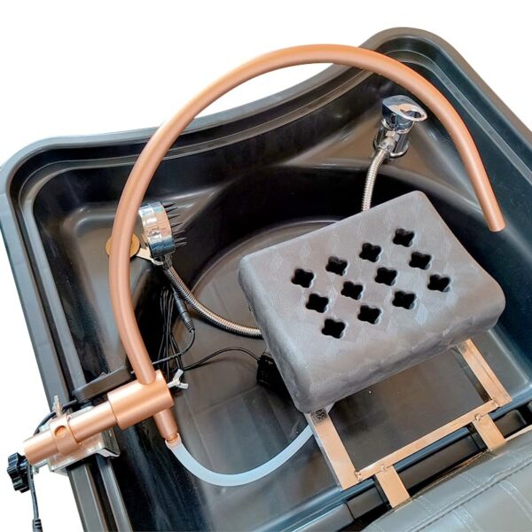 Head Spa Portable Water Therapy Water Outlet Frame Waterfall Adjustable Fits Most Shampoo Bowl Bed For Massage Salon Equipment, Gold - Image 3
