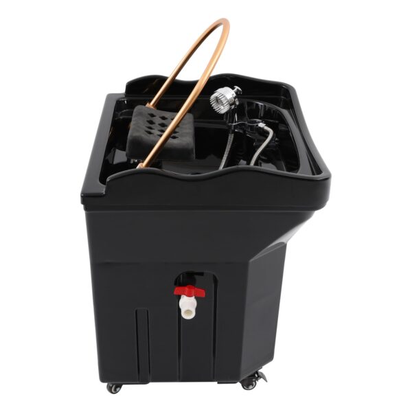 Professional Head Spa Equipment with 15.85 Gallon Water Storage Tank, 2800W Portable Heated Hair Washing Basin/Station with LED Light Therapy, Water Circulation & Massage for Salon & Spa (Black) - Image 5