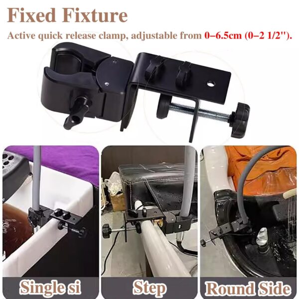 Home Salon Shampoo Bowl Rack for Waterfall Shower Head, Spa Equipment for Hair Salon and Beauty Sink - Efficient Water Outlet for Head Massage and Shower - Image 4
