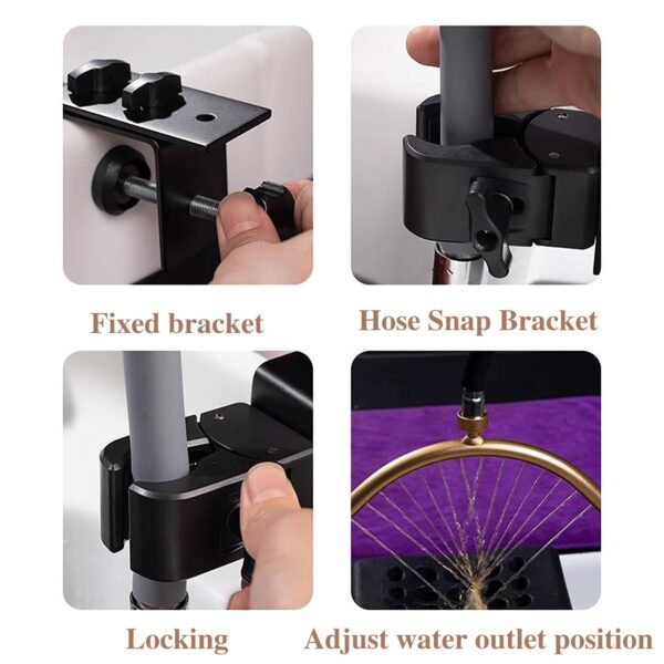 Home Salon Shampoo Bowl Rack for Waterfall Shower Head, Spa Equipment for Hair Salon and Beauty Sink - Efficient Water Outlet for Head Massage and Shower - Image 8