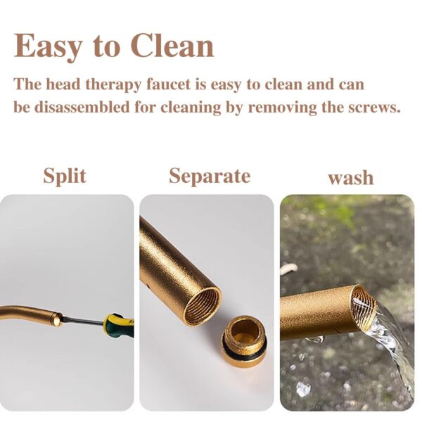 Home Salon Shampoo Bowl Rack for Waterfall Shower Head, Spa Equipment for Hair Salon and Beauty Sink - Efficient Water Outlet for Head Massage and Shower - Image 7