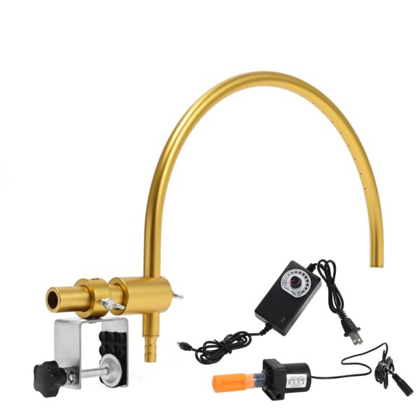 Head Spa Waterfall Frame, Adjustable Head Spa Equipment, Portable Salon Spa Water Outlet Pump and Rack for Shampoo Bowl Head Massage, Head Wash Equipment for Hair Salon