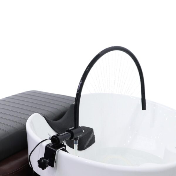 Head Spa Waterfall Equipment with Pump Spa Shower Head Portable Adjustable Water Pressure - fits Salon Spa Beauty Salon Barbershop Hair Care Physiotherapy Shop Strong and wear-Resistant BLACK