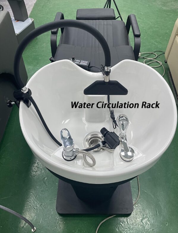 Shampoo Bowl Waterfall Head Spa Equipment，Head Spa Equipment Frame with Pump, Portable Rotatable Water Circulation Waterfall, Scalp Massage Water Outlet Basin Attachment Rack(Style1) - Image 5