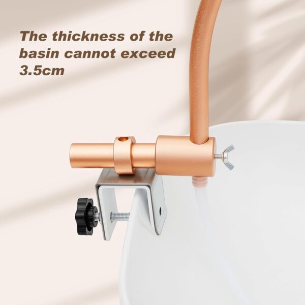 Head Spa Water Frame, Waterfall Adjustable Water Circulation Equipment Accessories, Fits Most Shampoo Bowl Bed, with Pump Salon Water Circulation Rack - Image 5