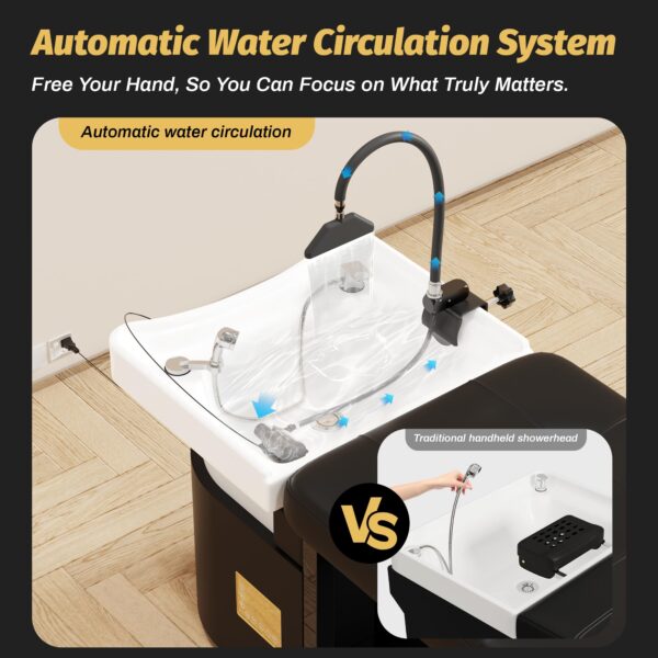 Portable Head Spa Circulation Equipment, Shampoo Bowl Waterfall Head Spa Equipments, Head Spa Shower for Salon & Home - Image 5