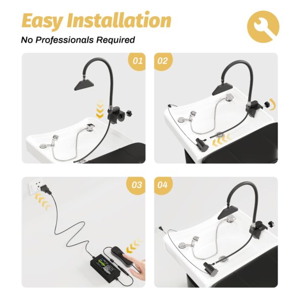 Portable Head Spa Circulation Equipment, Shampoo Bowl Waterfall Head Spa Equipments, Head Spa Shower for Salon & Home - Image 6