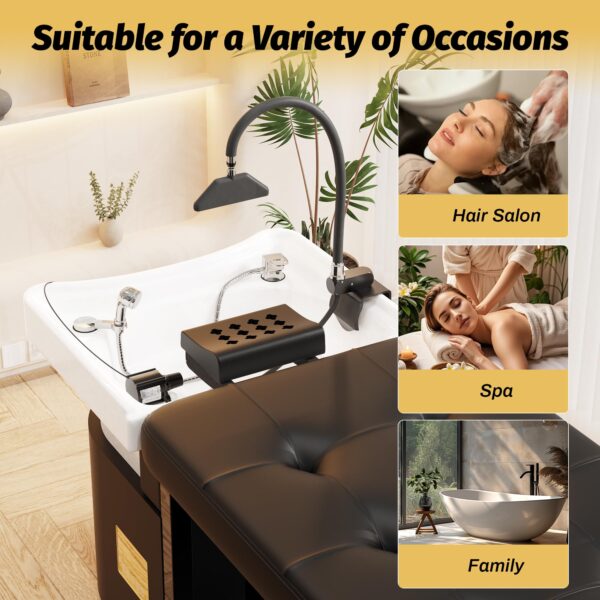 Portable Head Spa Circulation Equipment, Shampoo Bowl Waterfall Head Spa Equipments, Head Spa Shower for Salon & Home - Image 7