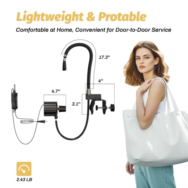 Portable Head Spa Circulation Equipment, Shampoo Bowl Waterfall Head Spa Equipments, Head Spa Shower for Salon & Home - Image 8