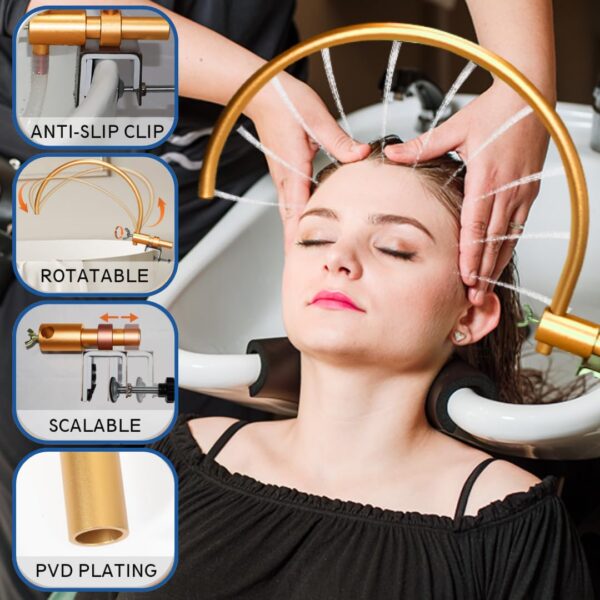 Head Spa Waterfall for Shampoo Bowl,Portable Salon & Spa Equipment,Water Circulation Tools for Hair Salon Equipment,at Home Head Spa - Image 6