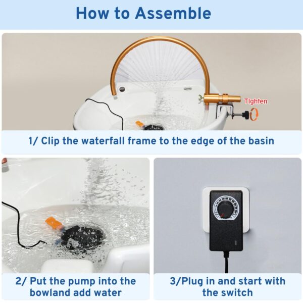 Head Spa Waterfall for Shampoo Bowl,Portable Salon & Spa Equipment,Water Circulation Tools for Hair Salon Equipment,at Home Head Spa - Image 7