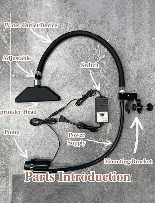 Head Spa Equipment Head Spa Portable Water Therapy Water Outlet Frame Waterfall, Hair Salon Water Circulation Rack for Shampoo Bowl, Massage Hair Sink Shower Head - Image 5