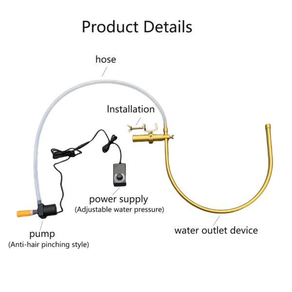 Modern U-Shaped Head Spa Equipment Shampoo Bowl Waterfall Hydrotherapy Adjustable Fits Most Shampoo Basin Bed Massage Salon Equipment - Image 8