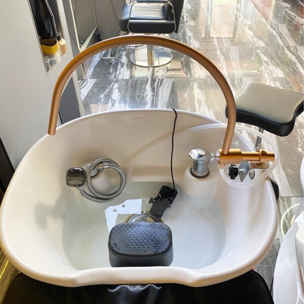 Modern U-Shaped Head Spa Equipment Shampoo Bowl Waterfall Hydrotherapy Adjustable Fits Most Shampoo Basin Bed Massage Salon Equipment - Image 9