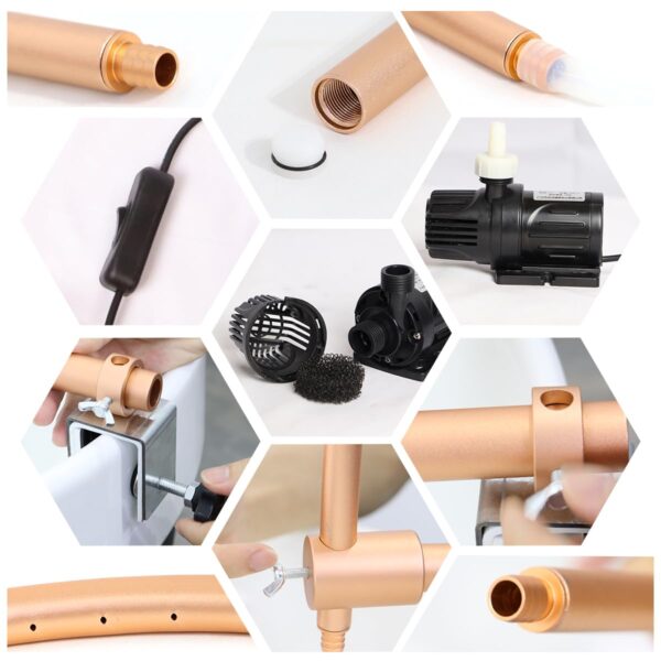 Head Spa Water Frame with Pump for Shampoo Sink, Portable Salon Shower Head Equipment, Shampoo Bowl Waterfall - Image 10