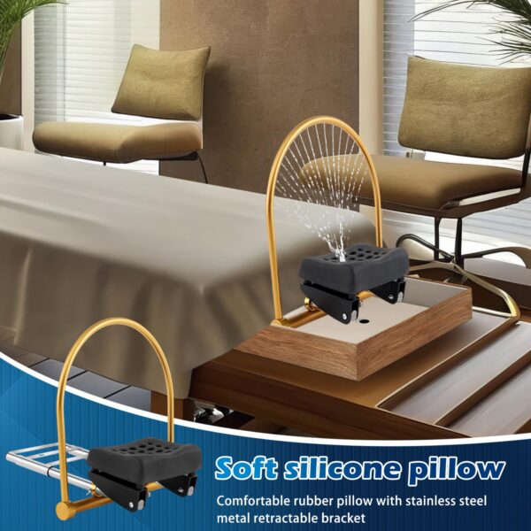 Water Circulation Hair Head Spa Equipment with Pillow Water Circulation Frame Rack Shampoo Bed Accessories for Hair Treatment Fumigation Salon Barber Shop - Image 6