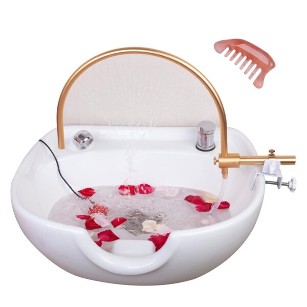 Head Spa Waterfall Equipment,Head Massage Salon Equipment, Suitable for Most Shampoo Basin Bed and Shampoo Bowl Sink Chair,Enhance The Shampooing Experience
