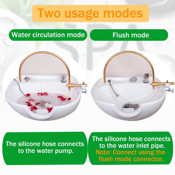 Head Spa Waterfall Equipment,Head Massage Salon Equipment, Suitable for Most Shampoo Basin Bed and Shampoo Bowl Sink Chair,Enhance The Shampooing Experience - Image 4