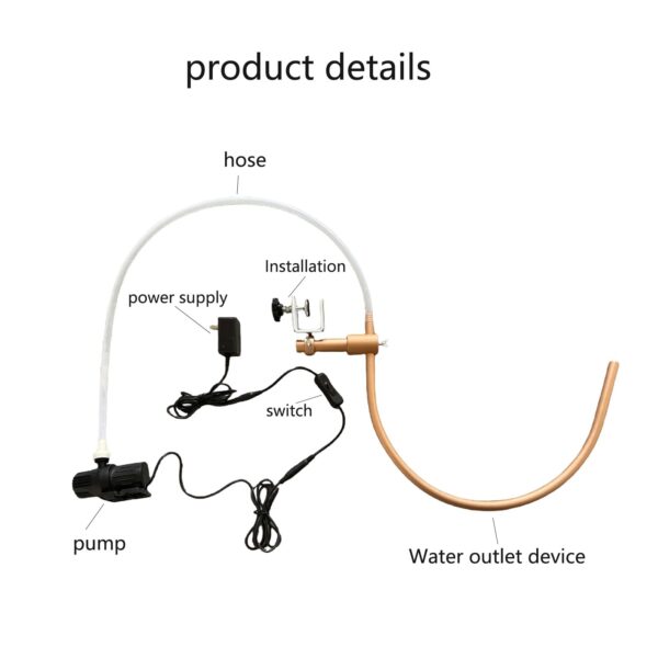 Shampoo bowl waterfall head spa Portable Hydrotherapy Adjustable Fits Most Shampoo Basin Bed Massage Salon Equipment - Image 3