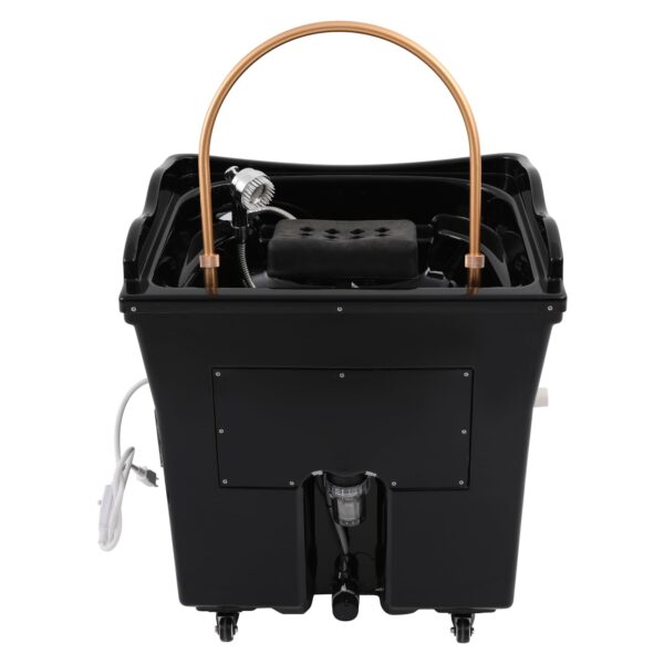 Waterfall Head Spa Equipment with 60L Water Storage Tank, Water Circulation Head Spas Sink, Thermostatic Shampoo Basin with Fumigation, Light Therapy, Adjustable Pillow(Black) - Image 7