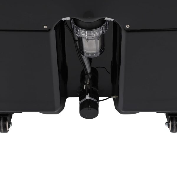 Waterfall Head Spa Equipment with 60L Water Storage Tank, Water Circulation Head Spas Sink, Thermostatic Shampoo Basin with Fumigation, Light Therapy, Adjustable Pillow(Black) - Image 9